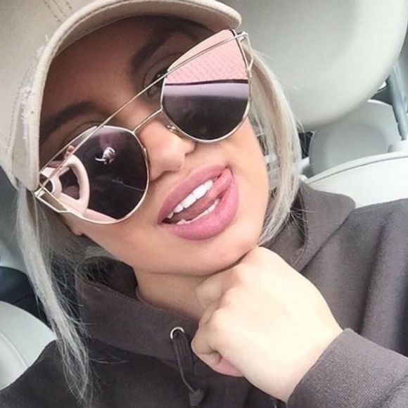 🆕 Cat Eye Mirrored Aviator Sunglasses - Picture 6 of 10